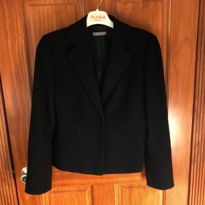 Ann Taylor belted Black Wool Jacket. Size 4.  Belt not included.